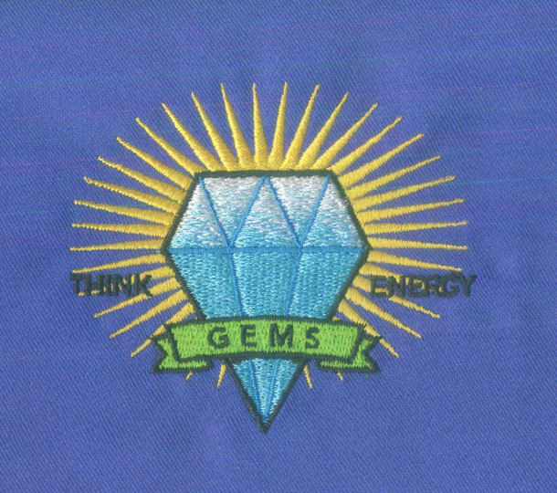 logo with blending design